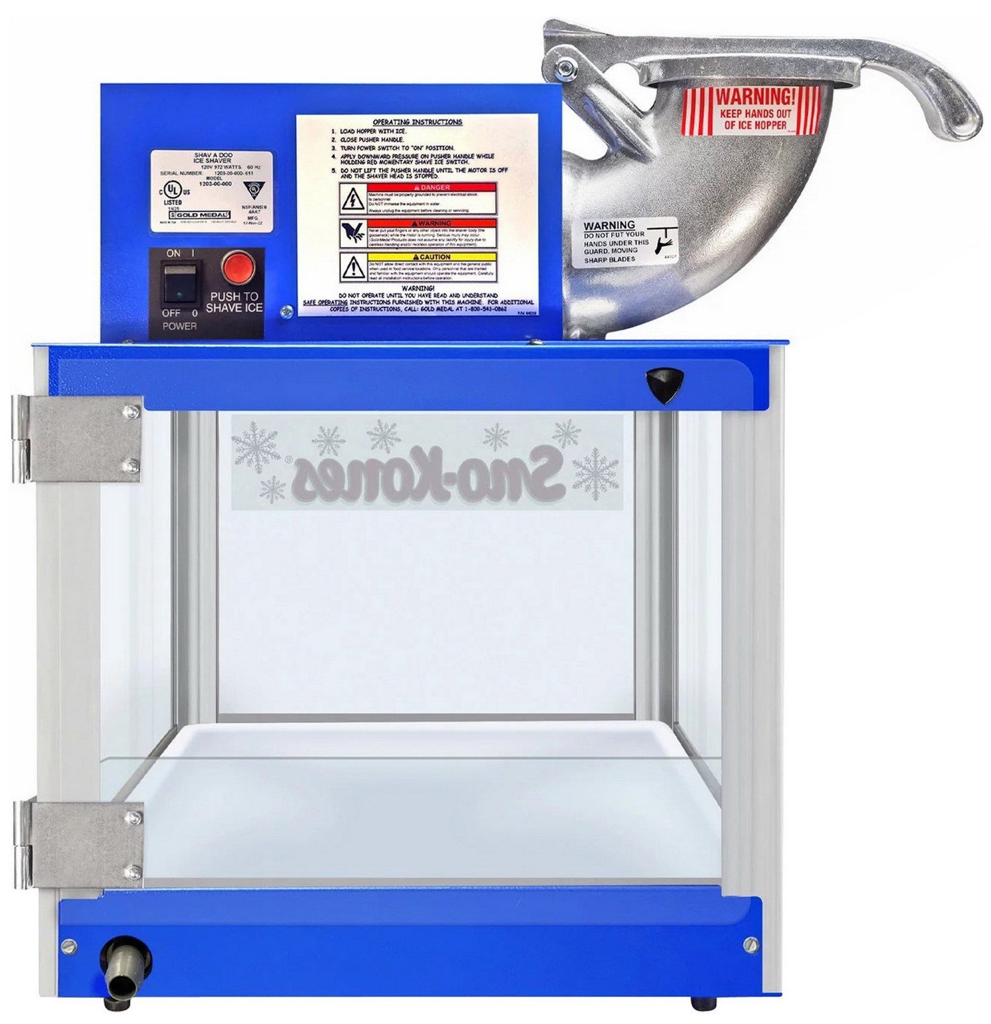 Sno King Sno Cone Shaved Ice Machine Commercial Snow Cone Maker