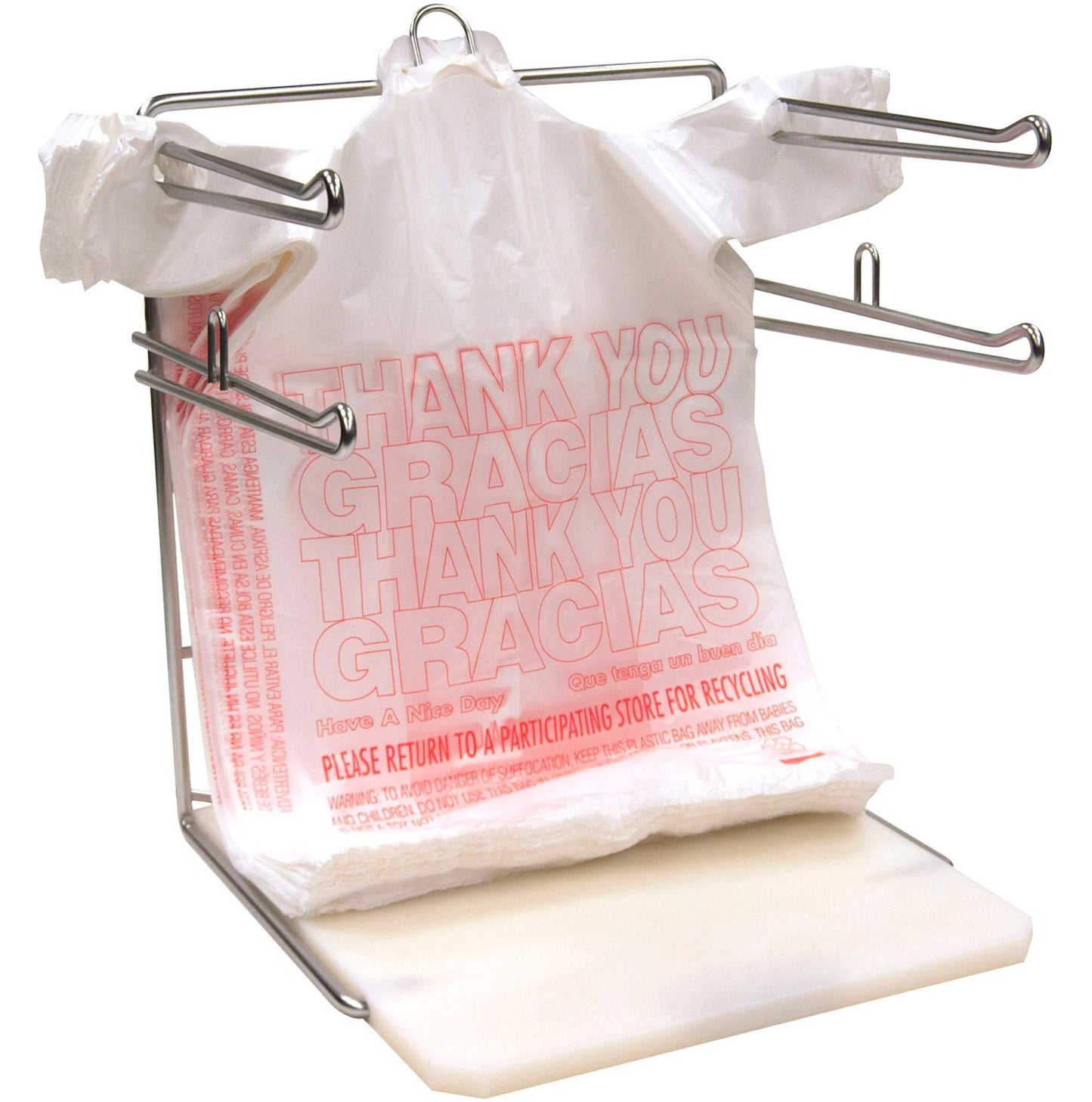 1000 T-Shirt Carry Out Retail Plastic Bags Recyclable Grocery Shopping Thank You