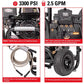 Simpson Gas Pressure Washer 3,300 PSI Power Shot 2.5 GPM Power Wash 5 Nozzles