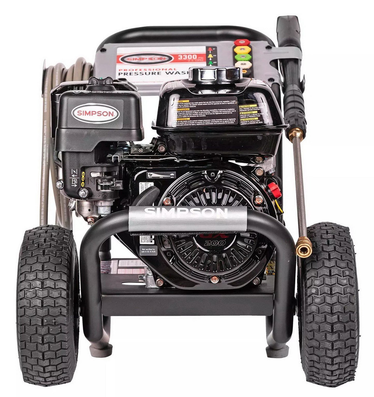 Simpson Gas Pressure Washer 3,300 PSI Power Shot 2.5 GPM Power Wash 5 Nozzles