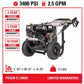 Simpson Gas Pressure Washer 3,300 PSI Power Shot 2.5 GPM Power Wash 5 Nozzles