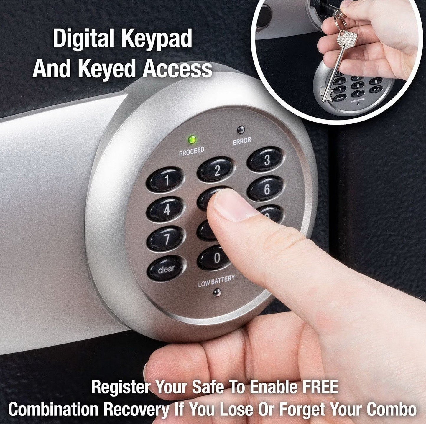 SentrySafe Security Safe Electronic Keypad Lock 2.2 Cubic Feet Carpet Interior