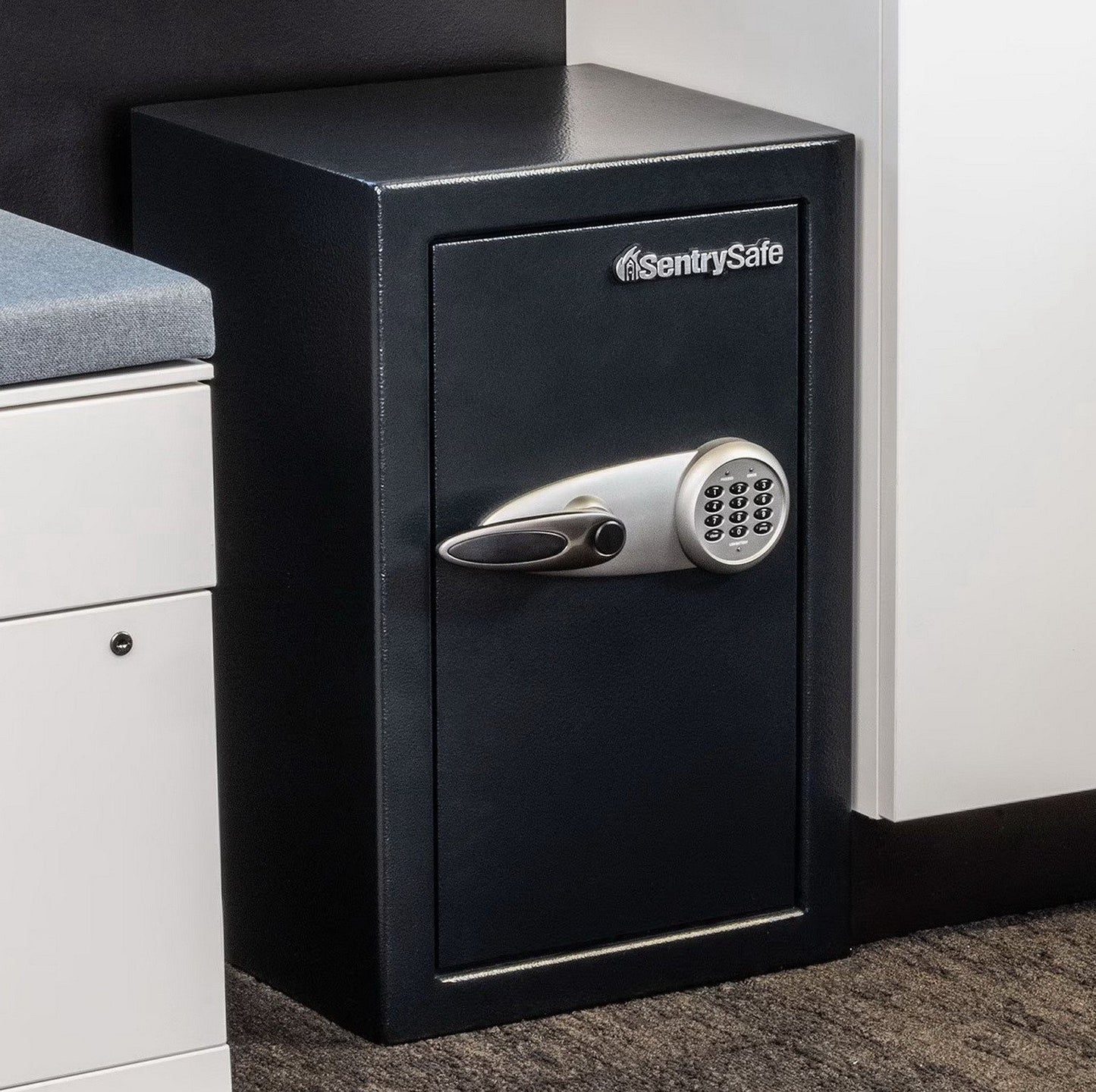 SentrySafe Security Safe Electronic Keypad Lock 2.2 Cubic Feet Carpet Interior
