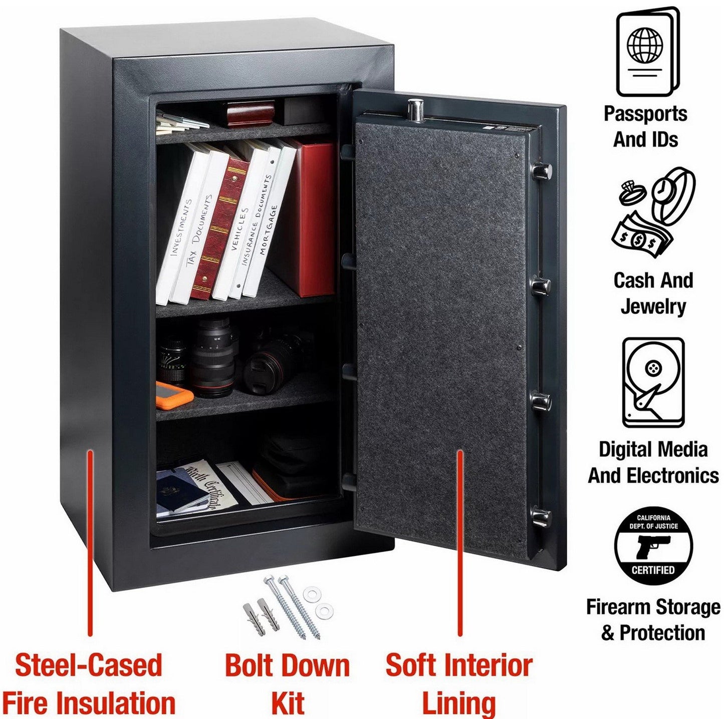 SentrySafe Fire and Water Resistant Safe with Digital Lock 4.70 Cubic Foot