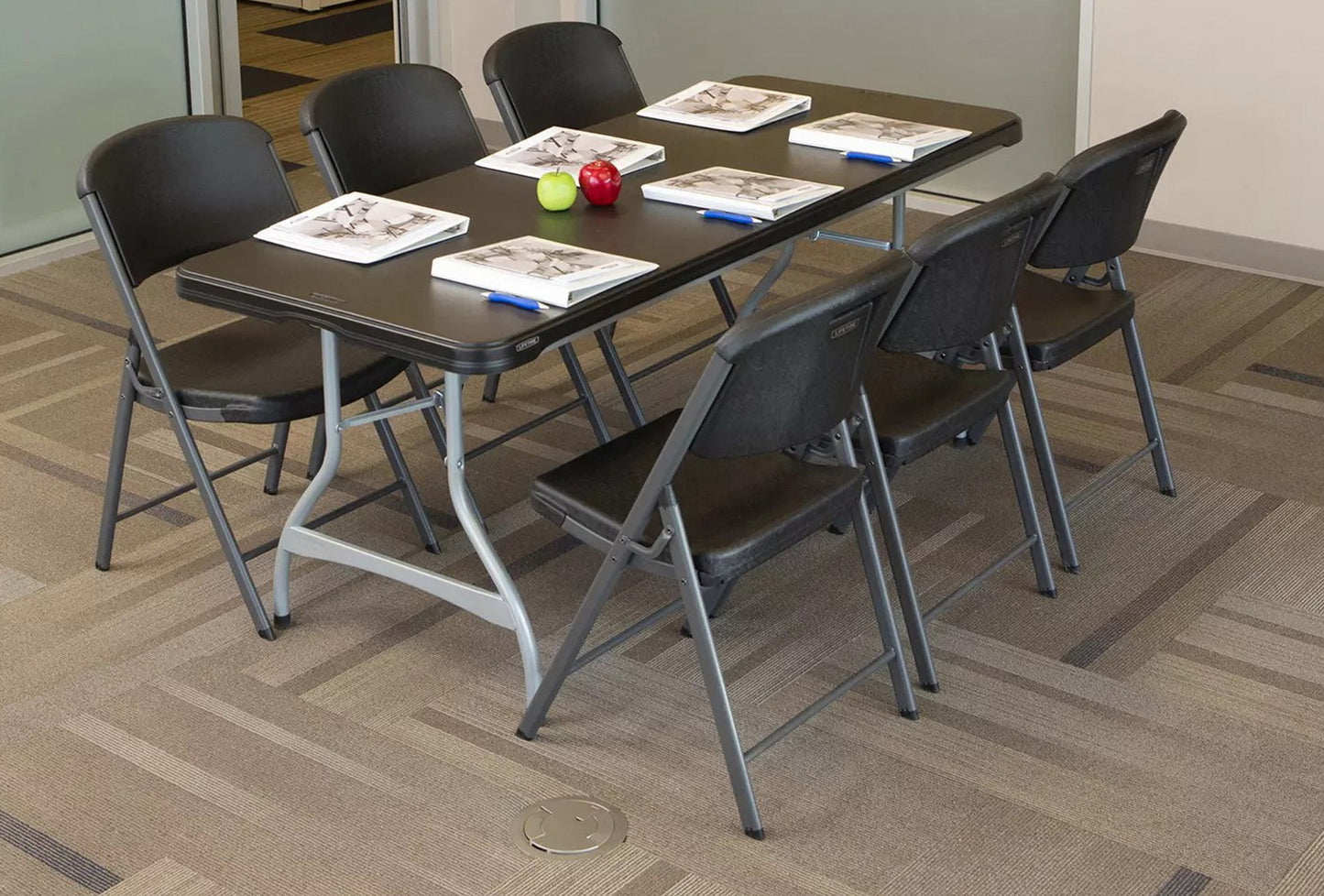 Commercial Grade Table Plastic Top Folding Stacking 6' x 30" Indoor Outdoor