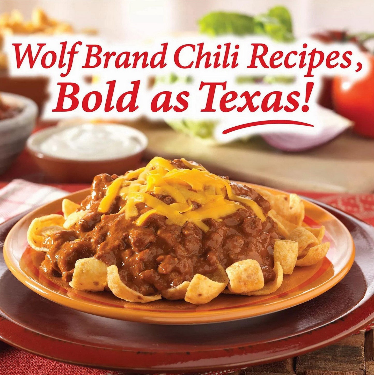 Wolf Brand Beef Chili 15 oz Cans 6 pk Six Pack No Bean Texas #1