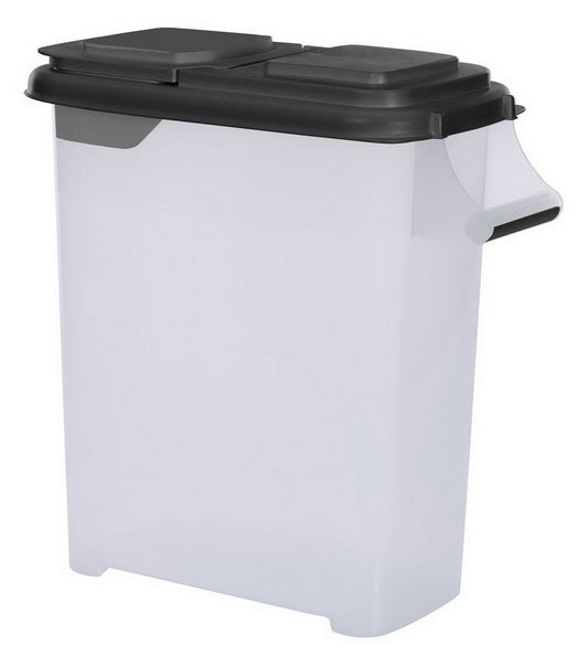 Pet Food Storage Bin Dispenser Plastic with Lid Dog Cat 32 Quart