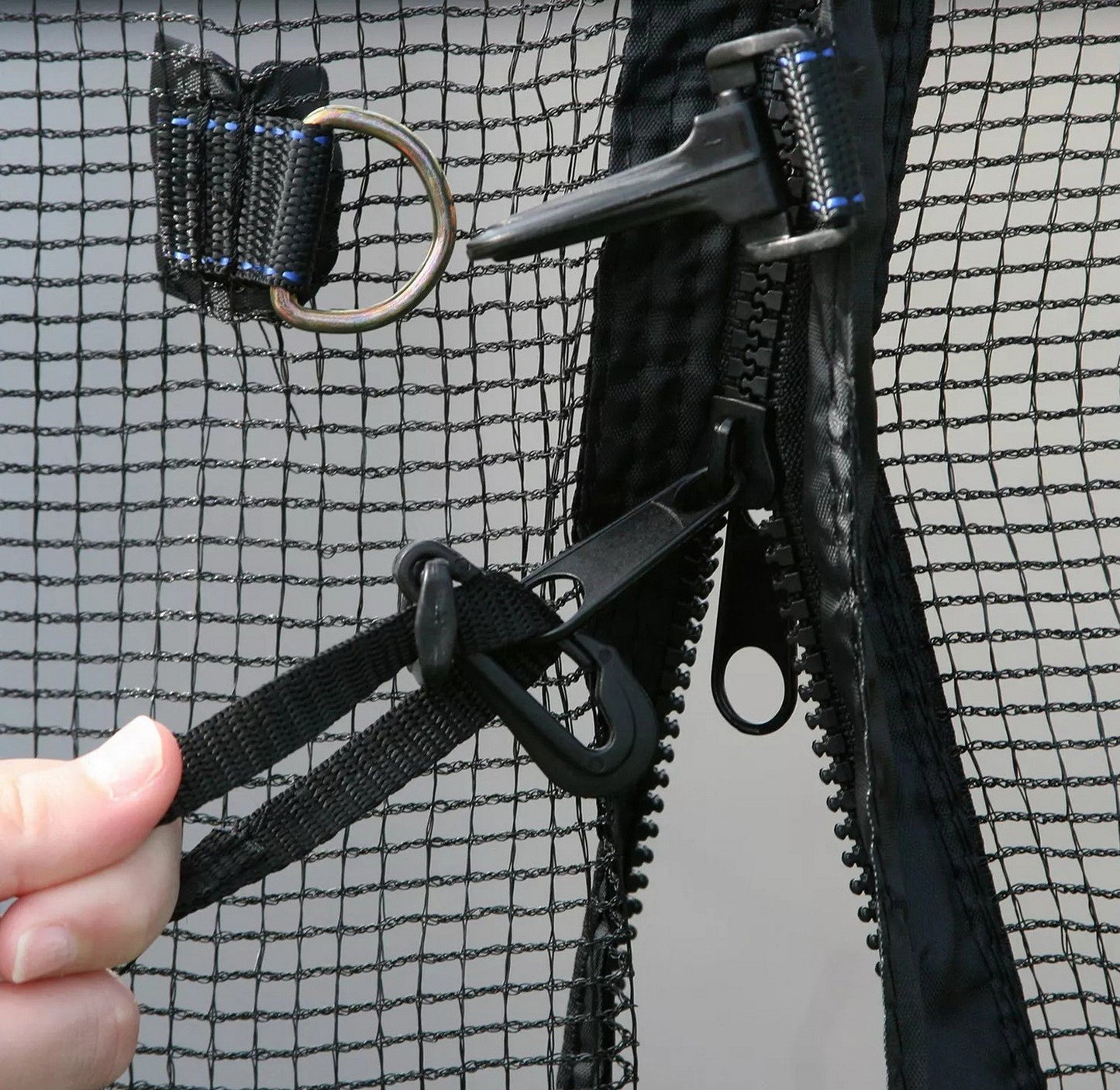 Skywalker 17' x 15' Oval Trampoline with Safety Enclosure 163 sq ft Jump Surface