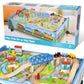 62 pc Wood Rolling Train Table Set Play Board and Track Thomas Brio Compatible