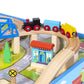 62 pc Wood Rolling Train Table Set Play Board and Track Thomas Brio Compatible