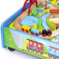 62 pc Wood Rolling Train Table Set Play Board and Track Thomas Brio Compatible