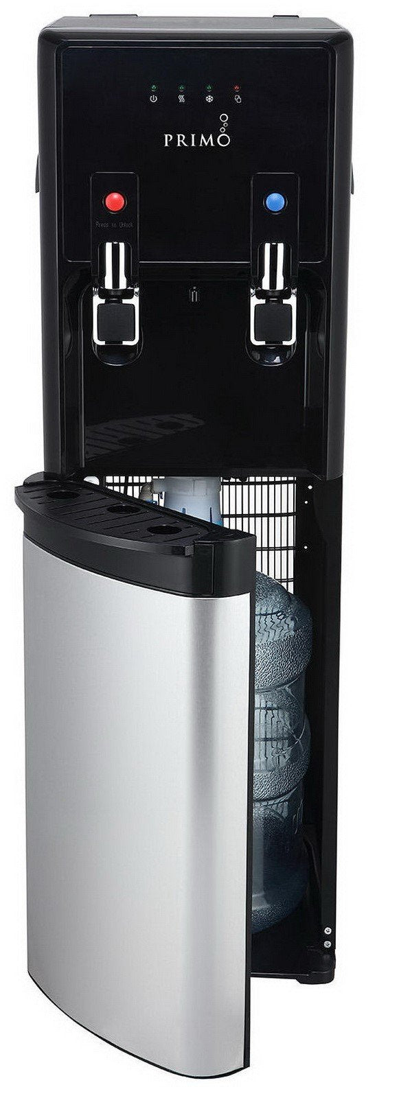 Primo 5 Gallon Hot & Cold Water Dispenser Bottom Load Stainless Steel
