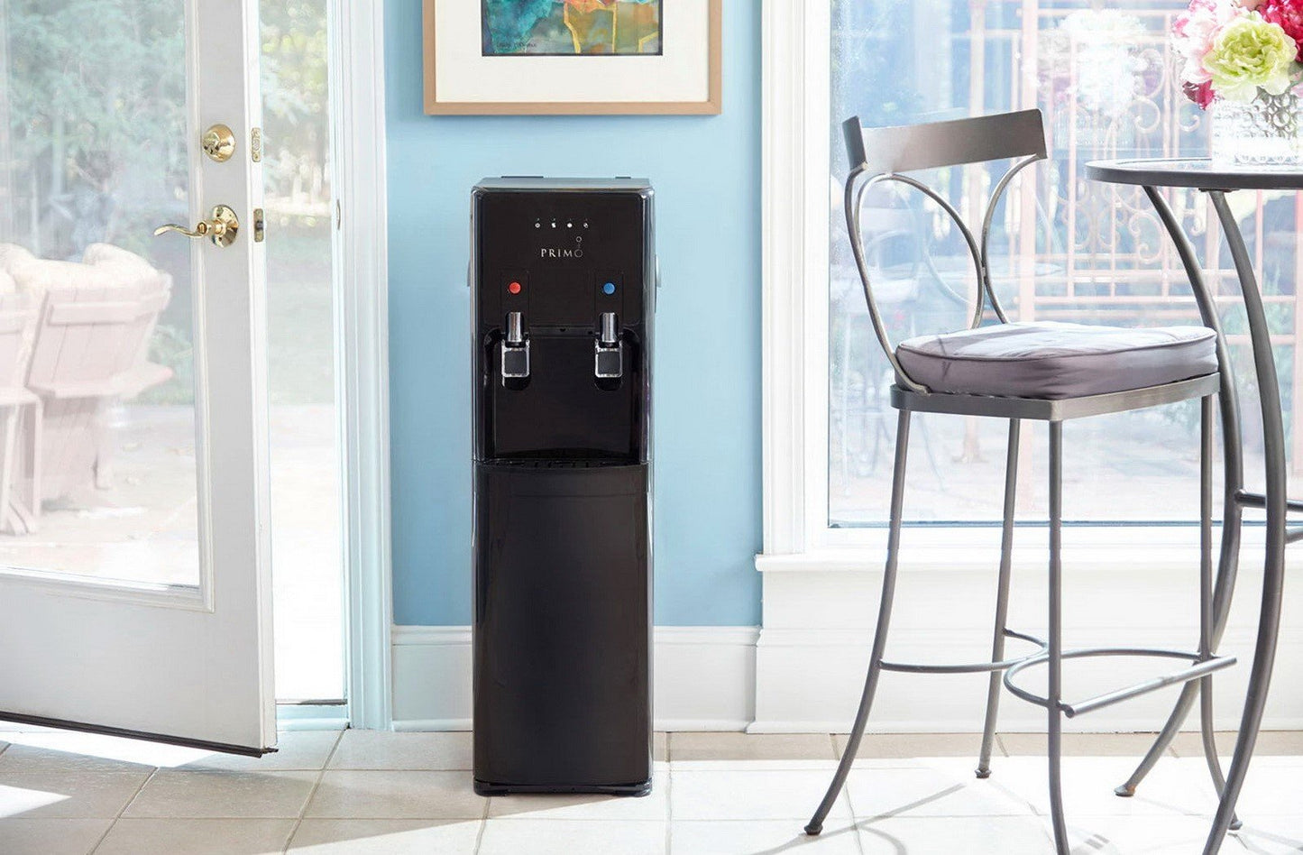 Primo 5 Gallon Hot & Cold Water Dispenser Bottom Load Stainless Steel