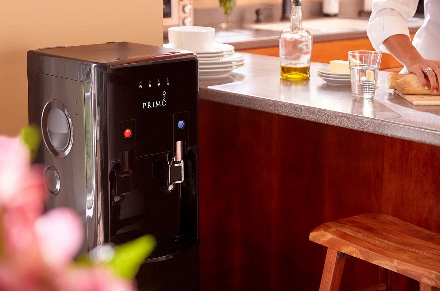 Primo 5 Gallon Hot & Cold Water Dispenser Bottom Load Stainless Steel