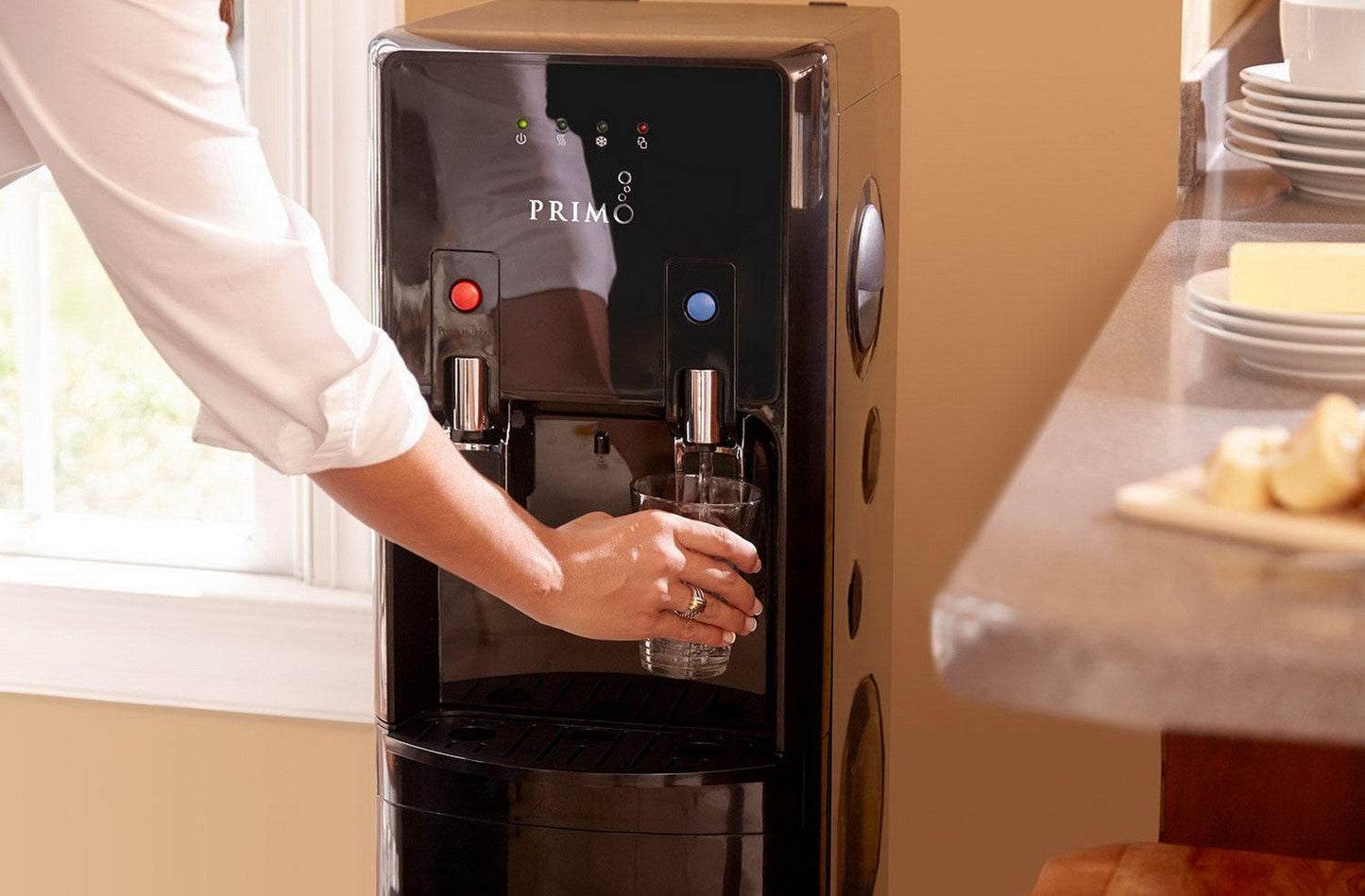 Primo 5 Gallon Hot & Cold Water Dispenser Bottom Load Stainless Steel