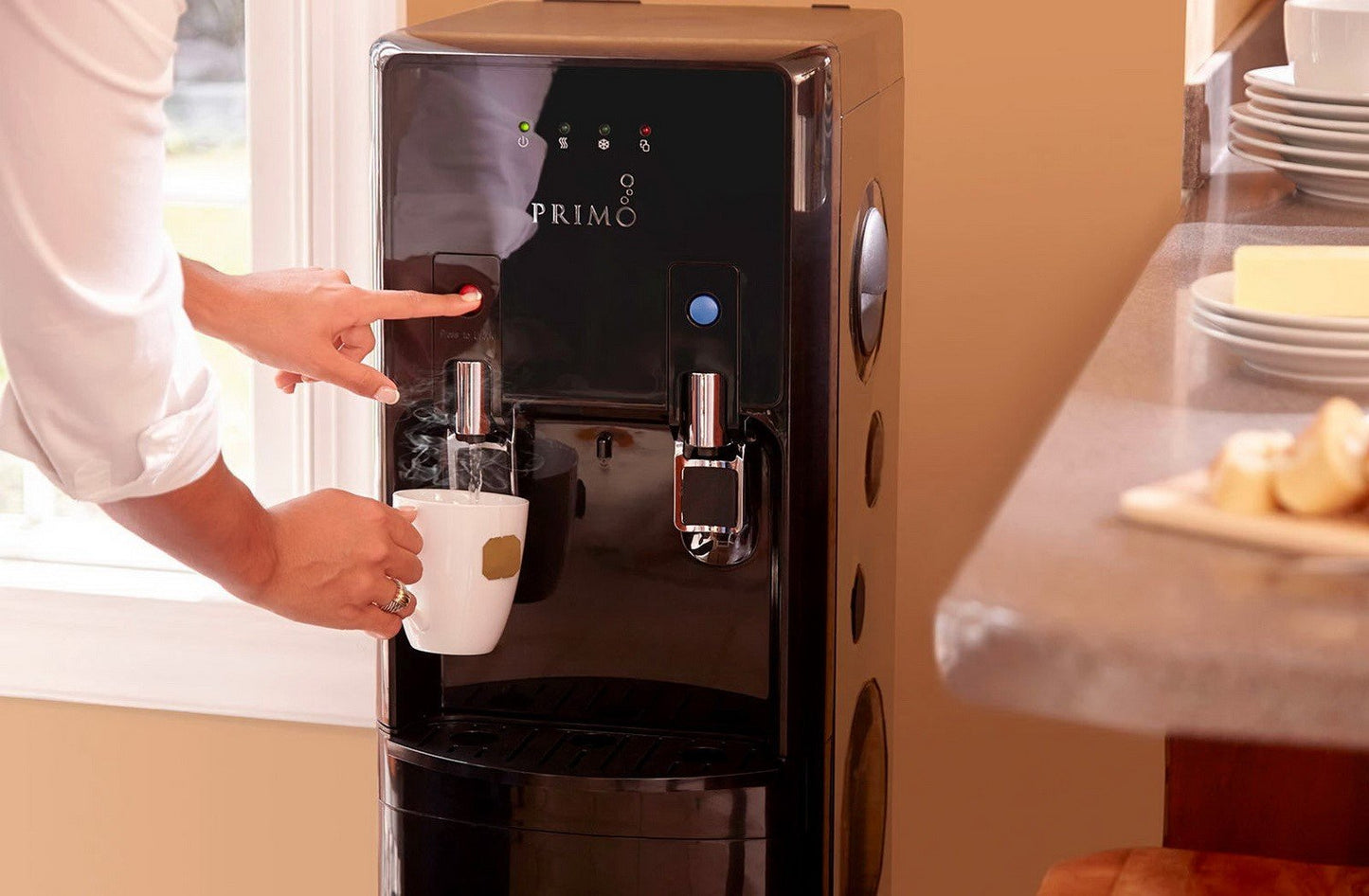 Primo 5 Gallon Hot & Cold Water Dispenser Bottom Load Stainless Steel