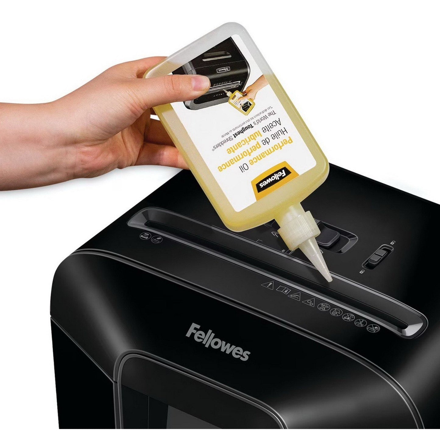 2 Pack Fellowes Paper Shredder Oil 12 oz Bottles Powershred Performance Oil