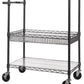3 Shelf Rolling Steel Commercial Utility Cart Kitchen NSF Catering Medical Tool