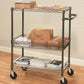 3 Shelf Rolling Steel Commercial Utility Cart Kitchen NSF Catering Medical Tool