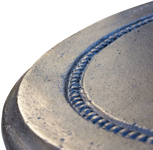 24" Tall Indoor Outdoor Cast Stone Side Table 20" Round