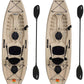 Two 10' Sit On Top Fishing Kayaks Lifetime Tamarack With Paddles