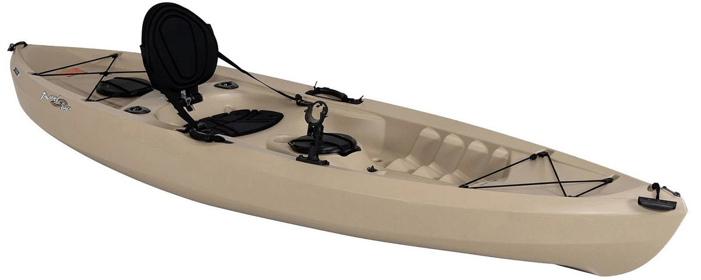 Two 10' Sit On Top Fishing Kayaks Lifetime Tamarack With Paddles