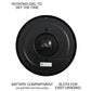 Large Numbers 13.5" Round Wall Office Clock Black Quartz
