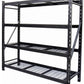 4 Shelf Steel Storage Shelving Rack Heavy Duty 10,000 lb Capacity 77" Wide x 24"