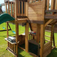 Large Cedar Wood Playground Swing Set Play Set 2 Slides Clubhouse