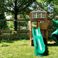 Large Cedar Wood Playground Swing Set Play Set 2 Slides Clubhouse