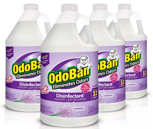 4 Gallons OdoBan Odor Eliminator and Disinfectant Concentrate Lavender Scent