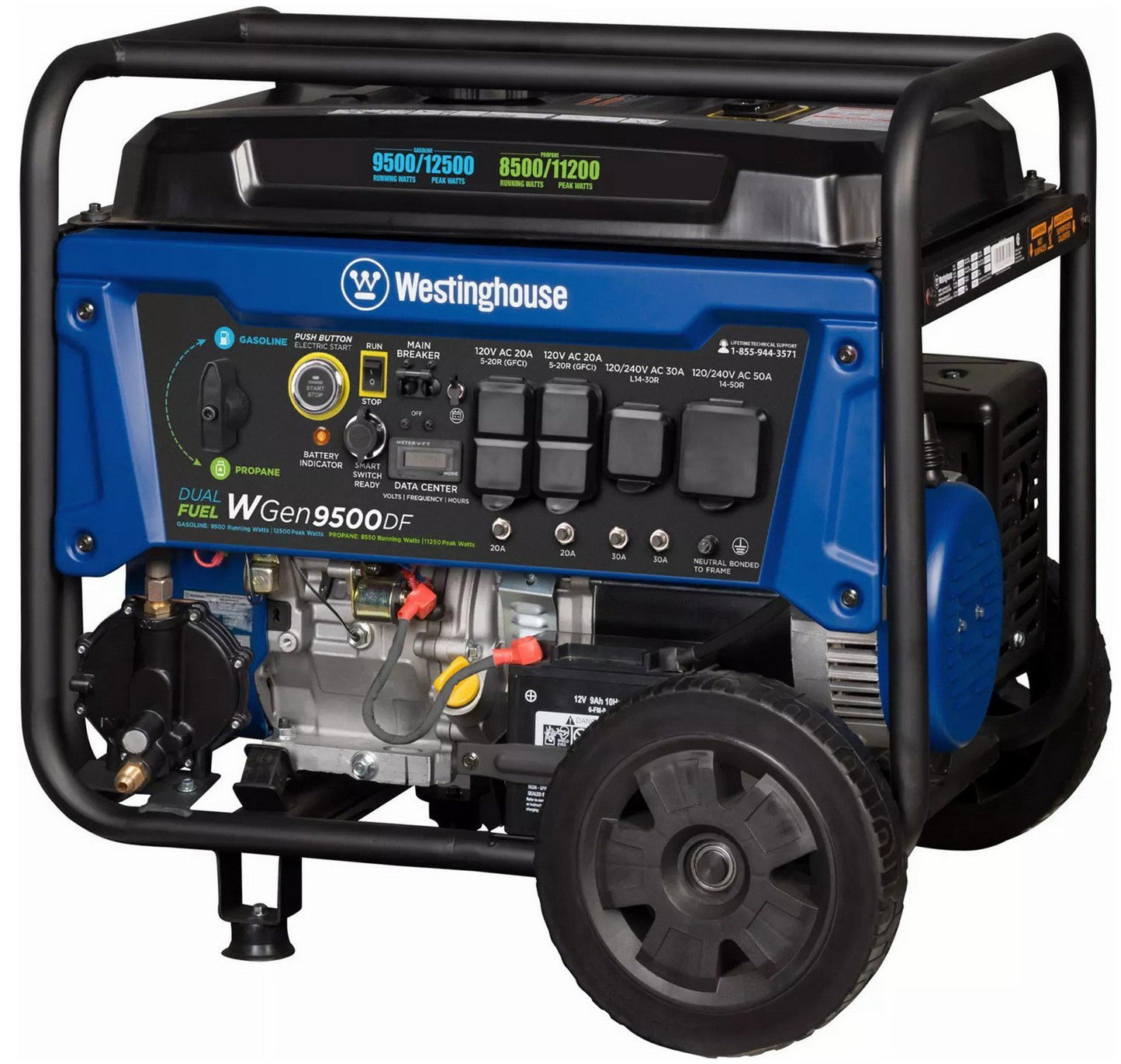 Westinghouse 12,500 Watt Portable Generator Dual Fuel Whole Home Power Backup