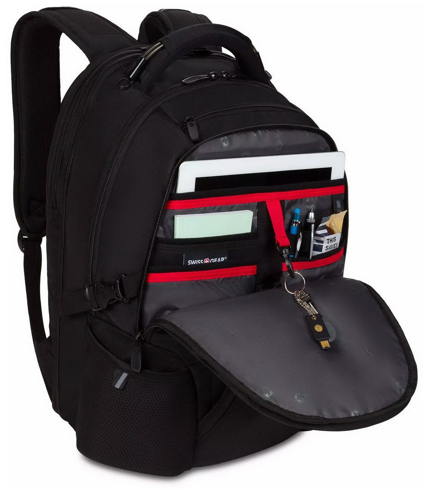 Swiss Gear 16" Laptop Backpack Padded Compartment Multiple Pockets TSA Swissgear