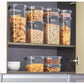 10 pc Airtight Food Storage Containers Set Clear Plastic Pantry Canisters