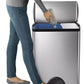 12 Gallon Dual Compartment Stainless Steel Step Trash Can Garbage Bin