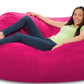 Comfy Sacks 6’ Memory Foam Bean Bag Chair Lounger Black Gray Navy Pink Red