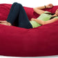 Comfy Sacks 6’ Memory Foam Bean Bag Chair Lounger Black Gray Navy Pink Red