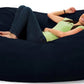 Comfy Sacks 6’ Memory Foam Bean Bag Chair Lounger Black Gray Navy Pink Red