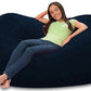 Comfy Sacks 6’ Memory Foam Bean Bag Chair Lounger Black Gray Navy Pink Red