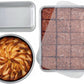Nordic Ware Baking Cake Pans Set 9"x13" Pan w/ Lid 9" Round Pan 1.5 lb Loaf Pan