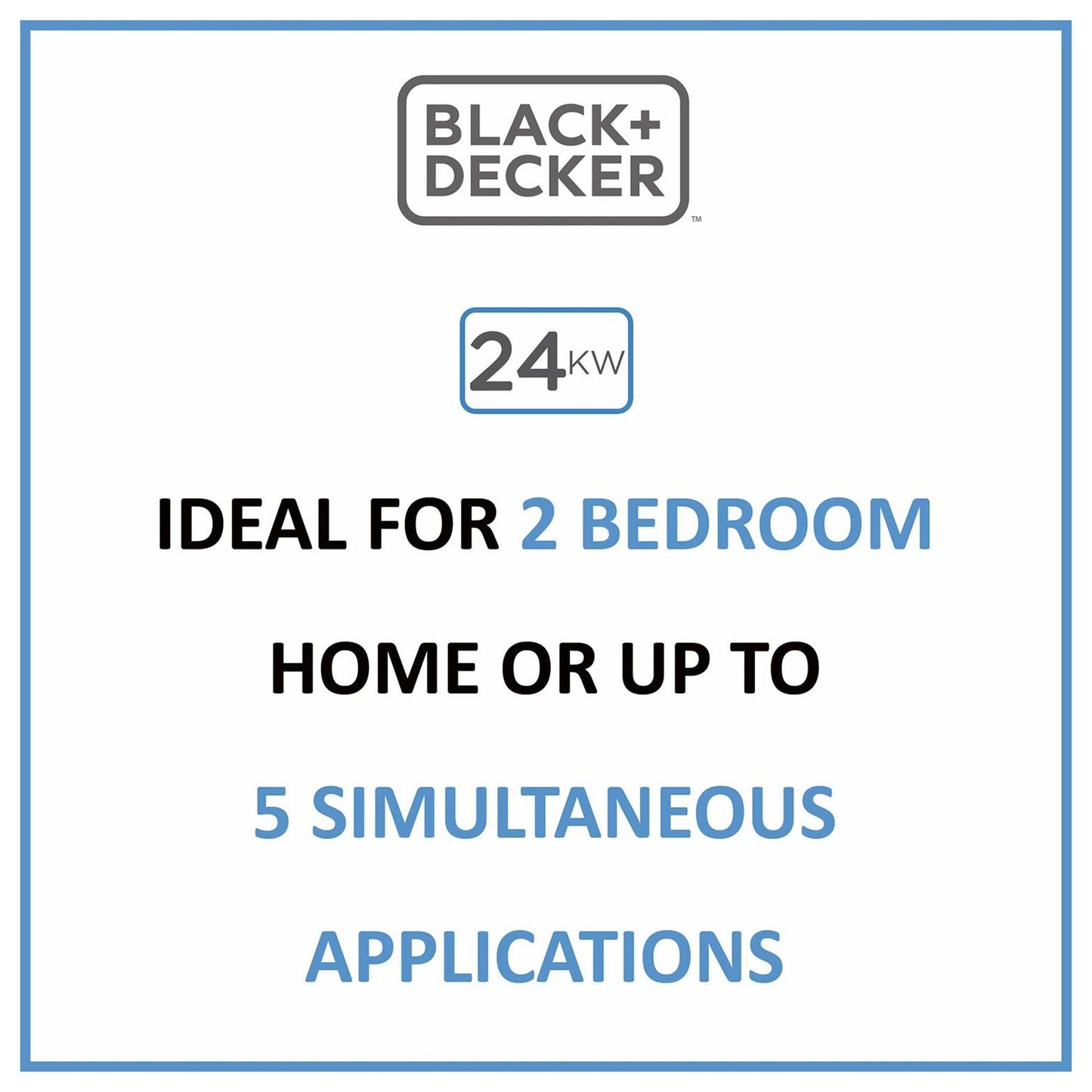 Black & Decker BD Tankless Electric Water Heater 18 24 27 36 KwH