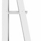 Ladder Style Wooden Bookcase Shelving Wood Display Shelves White Finish 55" Tall