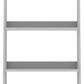 Ladder Style Wooden Bookcase Shelving Wood Display Shelves White Finish 55" Tall