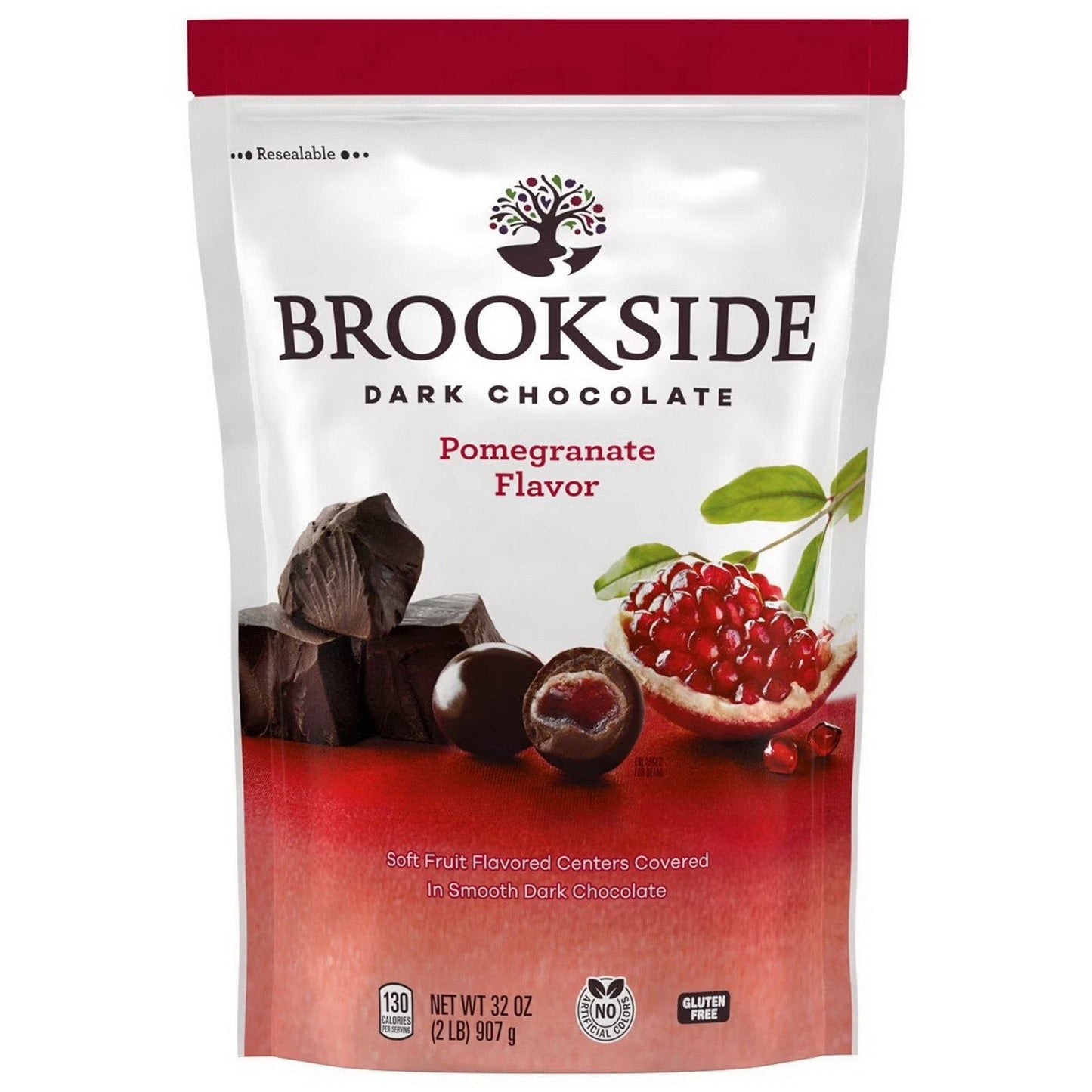 Brookside Dark Chocolate with Pomegranate Flavored Centers 1 2 or 3 32 oz bags