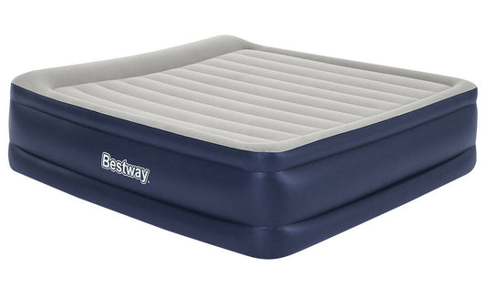 Bestway Tritech Inflatable Air Mattress King Size Bed 22" Built-in Pump & Pillow