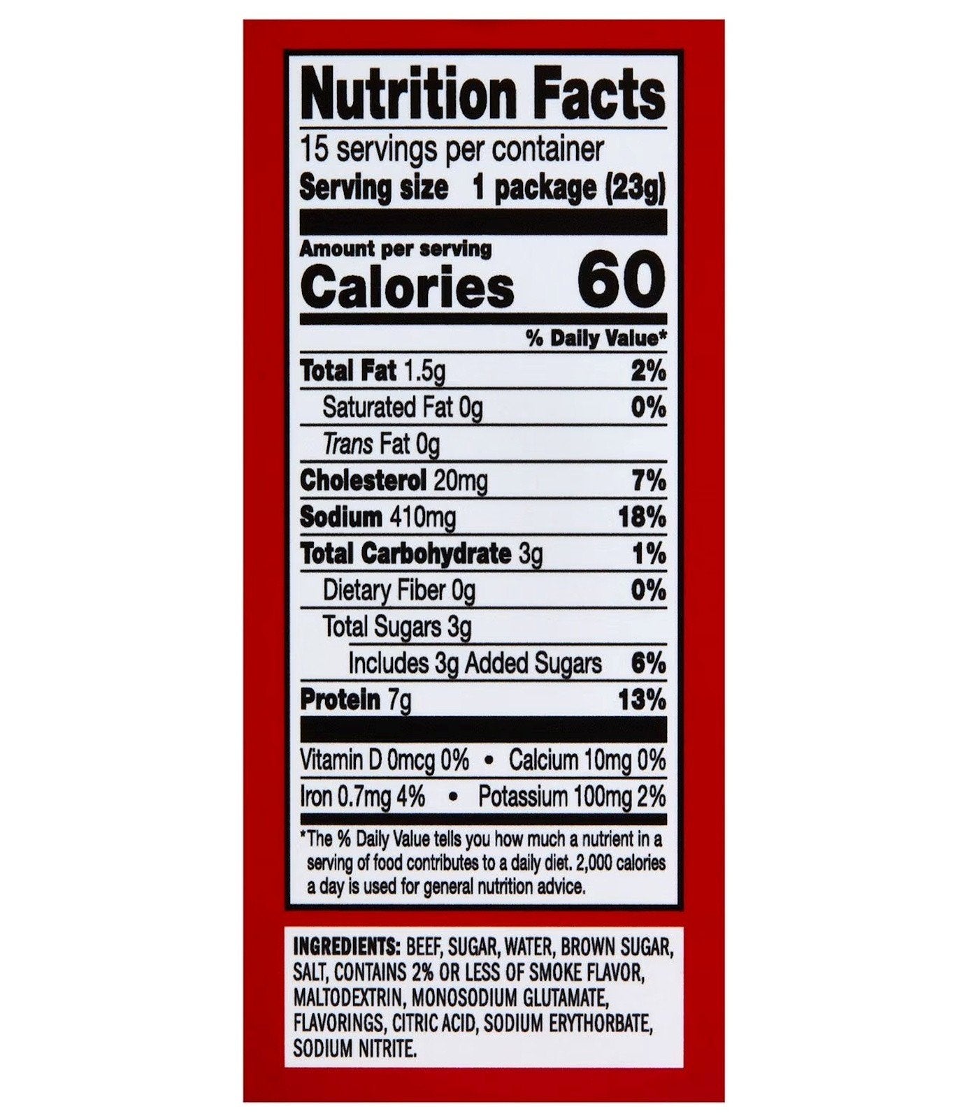 Jack Link’s Original Tender Style Beef Steak 15 Pack Box Beef Meat Snacks