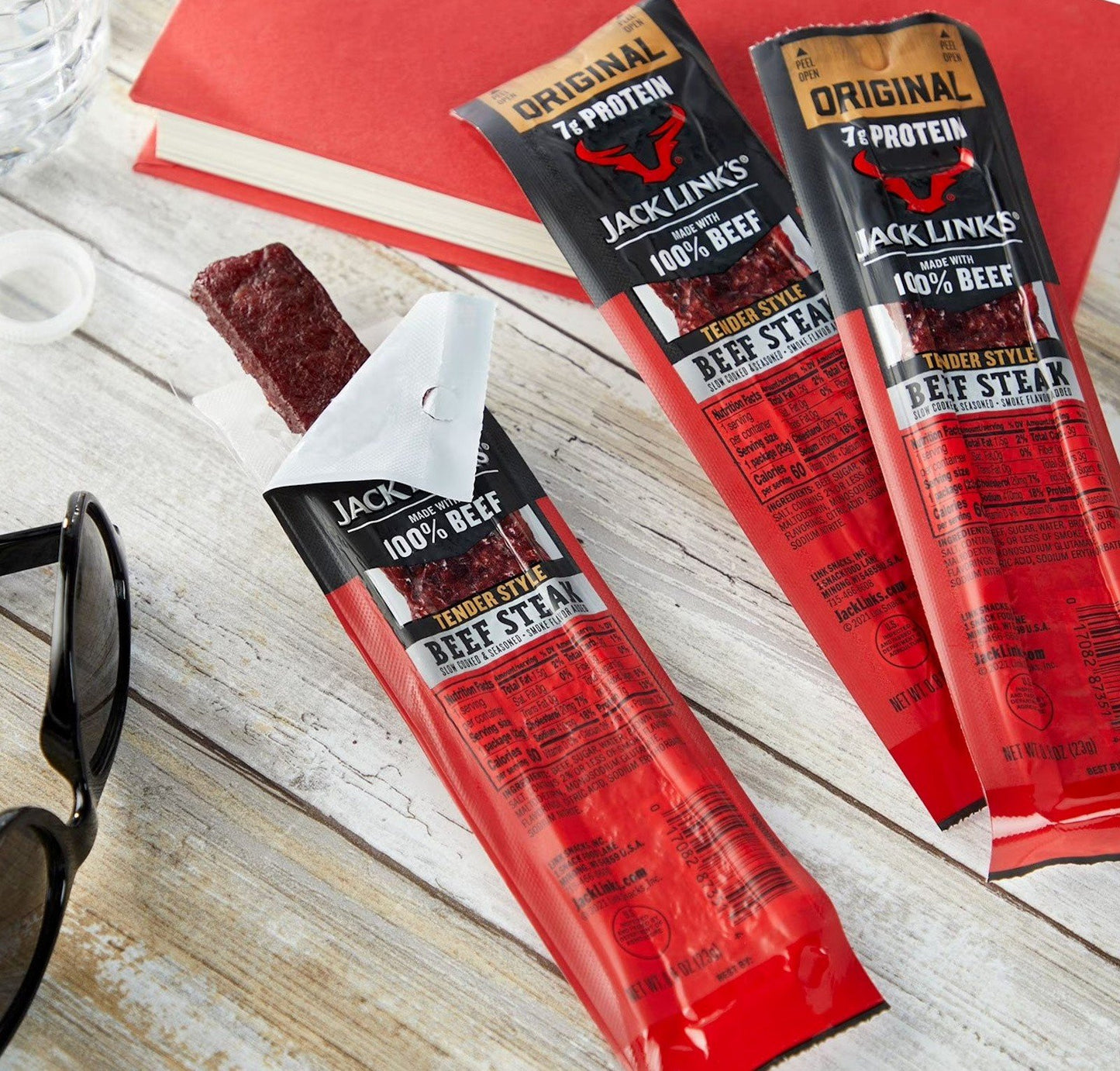 Jack Link’s Original Tender Style Beef Steak 15 Pack Box Beef Meat Snacks