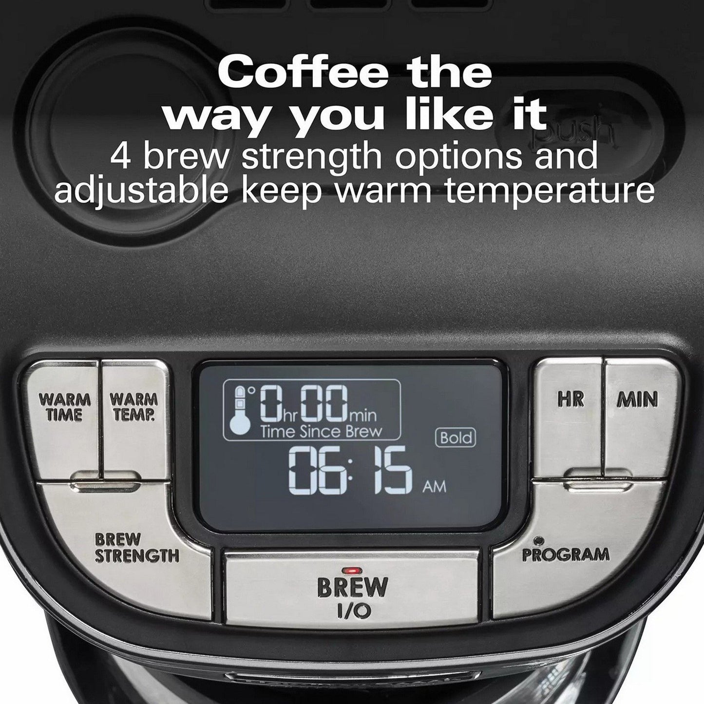 Hamilton Beach 12 Cup Programmable Coffee Maker Cone Brew Basket Wake Up Ready