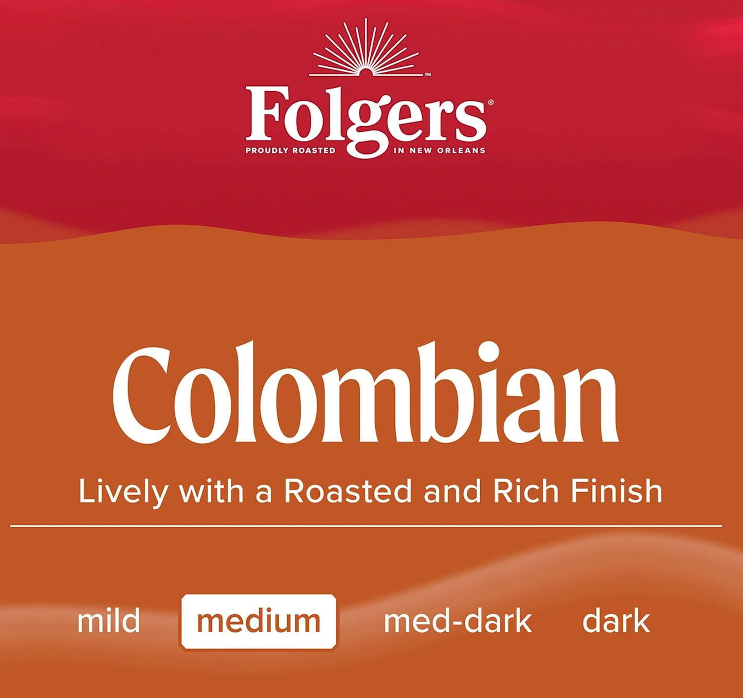 40.3 oz Folgers 100% Colombian Coffee Ground Medium Roast 1 2 or 3 Canisters