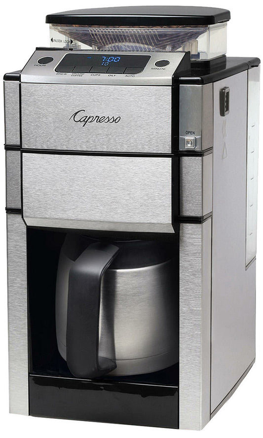 Capresso Stainless Steel Coffee Maker with Thermal Carafe and Gold Filter